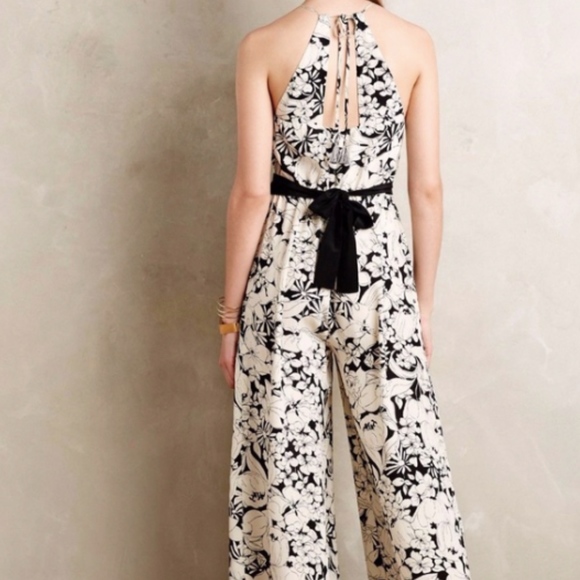 Anthropologie Lilium Silk Jumpsuit by Elevenses XS - Picture 3 of 4